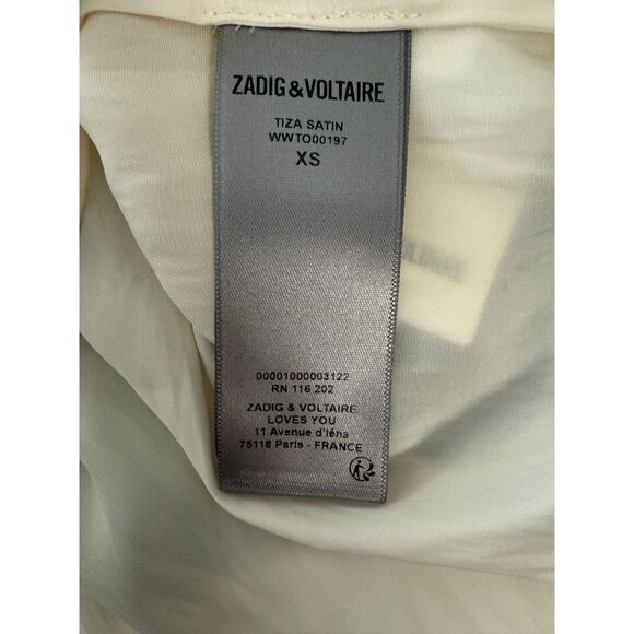 NWT Zadig & Voltaire Tiza Satin Top size XS - Picture 8 of 8